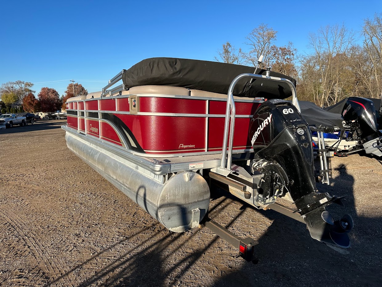 2012 Premier 240 SUNSATION  23' pontoon w/ 60hp Mercury Four stroke! W/ Bunk trailer! - Photo 14